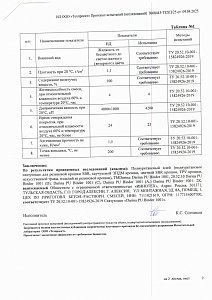 Протокол испытаний Клей